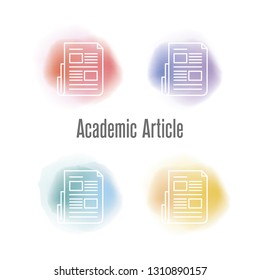 Academic Article Icon Concept