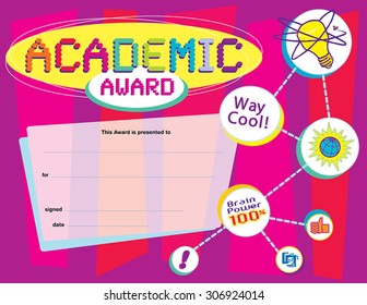 Academic Award Certificate - Way Cool