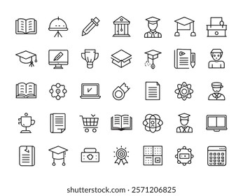 Academic Award Line Art Icon Distinction