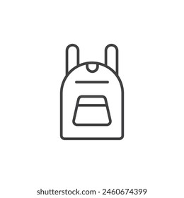 Mochila académica Icon Suite. Diseño de Vector de mochila escolar. Símbolo de paquete de viaje.
