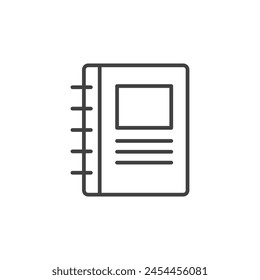 Academic Book Icon Set. Study Notebook Vector Symbol.