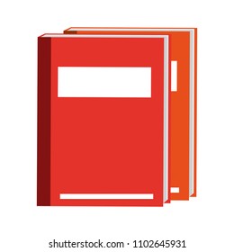 Academic books isolated