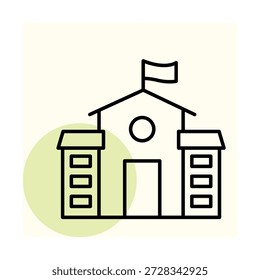 Vector de construcción académica, píxel perfecto, archivo ilustrador 