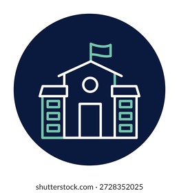 Vector de construcción académica, píxel perfecto, archivo ilustrador 