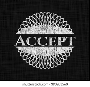 Academic chalkboard emblem