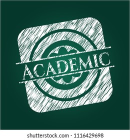 Academic with chalkboard texture