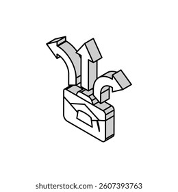 academic conference college teacher isometric icon vector. academic conference college teacher sign. isolated symbol illustration