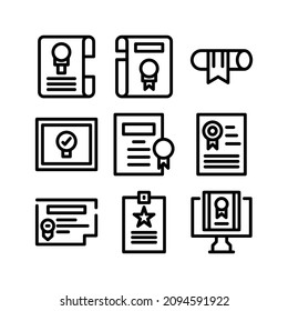 academic degree icon or logo isolated sign symbol vector illustration - Collection of high quality black style vector icons
