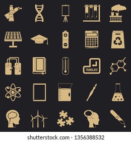 Academic degree icons set. Simple set of 25 academic degree vector icons for web for any design