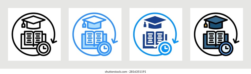 Academic Discipline Icon Collection Set Multiple Style