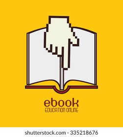 Academic education and elearning graphic design, vector illustration