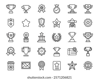 Academic Excellence Line Art Icon Design