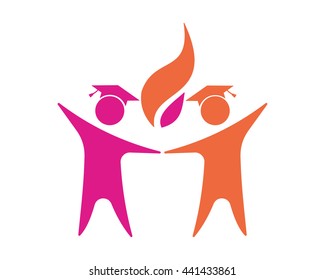 academic figure image vector icon logo symbol