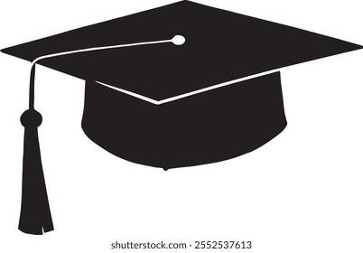 Graduação acadêmica cap ilustração vetorial.