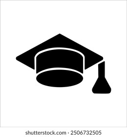Academic Graduation Hat Icon Perfect for Education and Achievement.