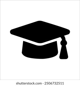 Academic Graduation Hat Icon Perfect for Education and Achievement.