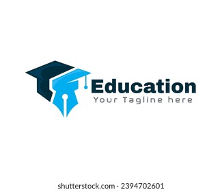 academic hat education logo icon symbol design template illustration inspiration