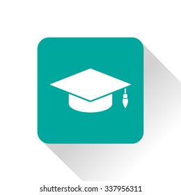 academic hat vector icon