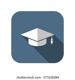 academic hat vector icon