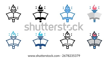Academic honor icon set multiple style collection 
