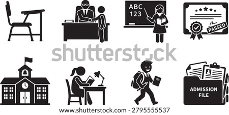 Academic institute enrollment administration files and classroom teaching environments