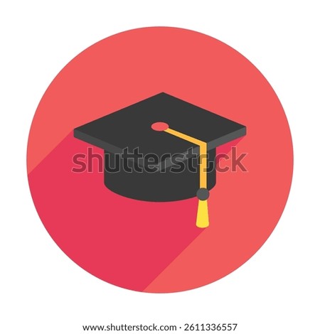 Academic  isometric 3D icon, mini illustration. use for modern concept, print, UI, UX kit, web and app development. Vector EPS 10, related to learning and education, science