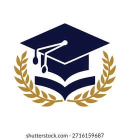 Logotipo académico que destaca el logro a través del diseño del símbolo de la estrella