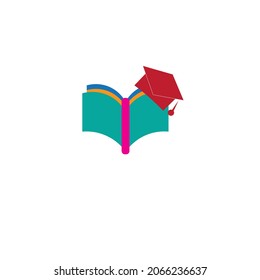 Logotipo académico o logotipo académico de imagen o vector minimalista