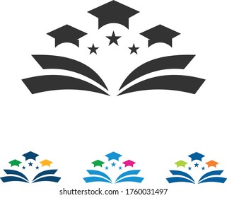 Academic Logo vector icon illustration