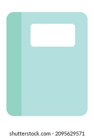 academic notebook icon on white background