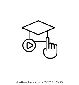 Video Curso académico en línea Interfaz de Hacer clic tutorial