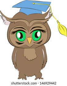 academic owl cartoon