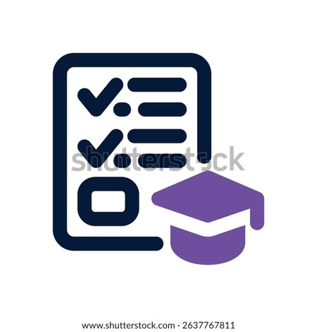 academic plan duotone icon. Sleek and modern vector icon for websites, mobile apps, marketing materials, and corporate design. Fully scalable and ready to use.