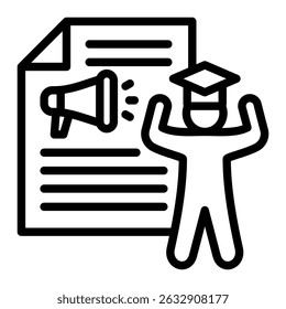 Elemento De Ícone Do Programa Acadêmico Para Design