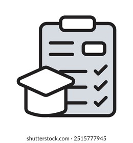 Academic progress vector design in customizable design