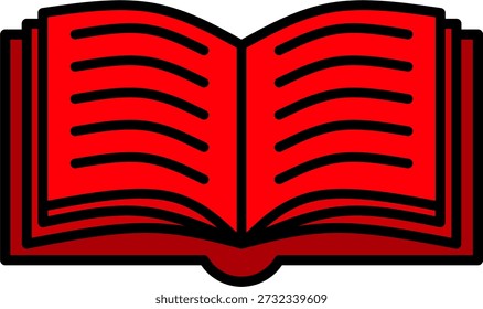 Vector Gráfico de Símbolo de Lectura Académica