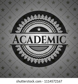 Academic realistic black emblem