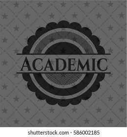 Academic realistic dark emblem
