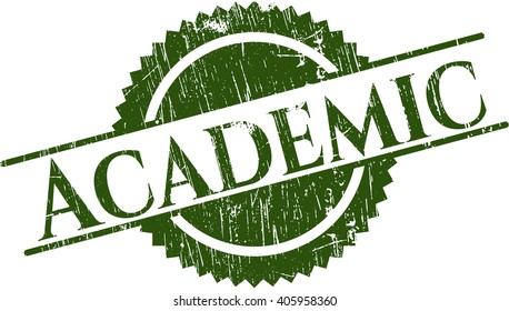 Sello de caucho académico