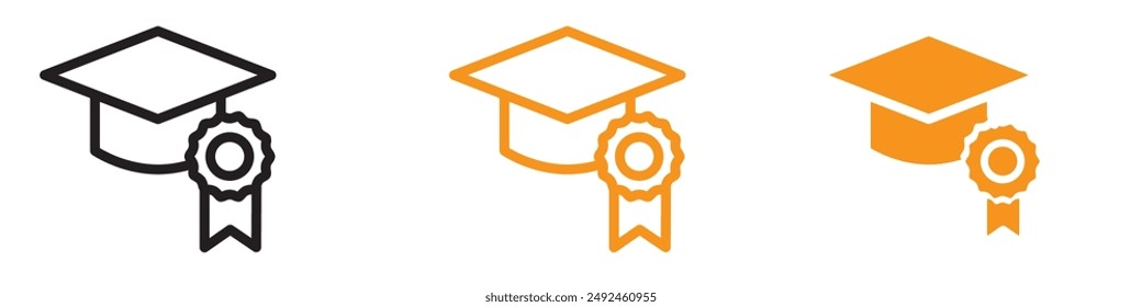 Academic University College Degree Icon for Education and Graduation Graphics Essential for Representing College Degrees and Academic Achievements
