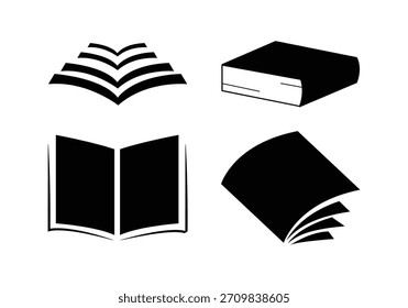 Diseño de íconos de libros de Vector académicos