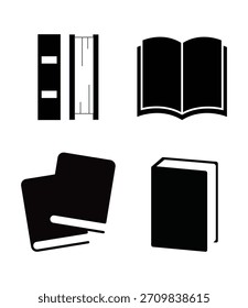 Diseño de íconos de libros de Vector académicos