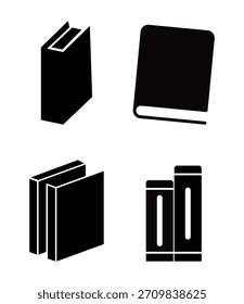 Diseño de íconos de libros de Vector académicos