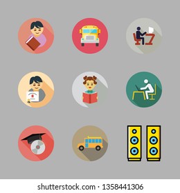 academic vector icon set