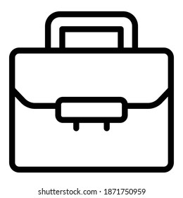 Academy briefcase icon. Outline academy briefcase vector icon for web design isolated on white background