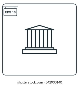Academy building Icon, Vector