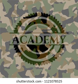 Academy camouflaged emblem