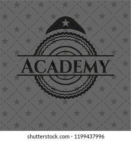 Academy dark icon or emblem