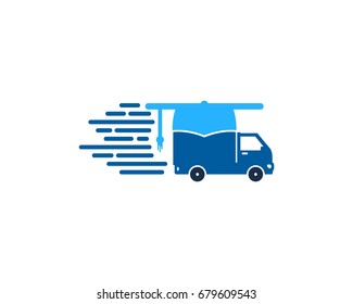 Academy Delivery Icon Logo Design Element