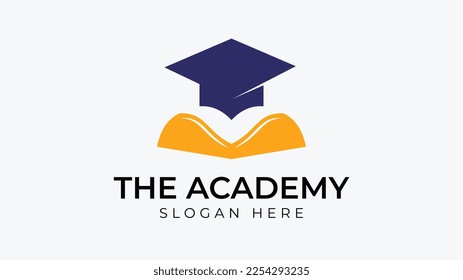 Academy and Education and Graduation Logo Design Vector